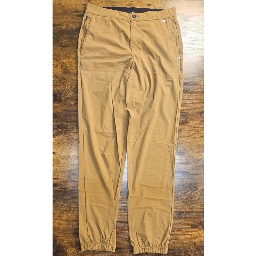Vuori Athletic Fleet Jogger Pants‎ Brown-Caramel Mens Size Small Ex Cond